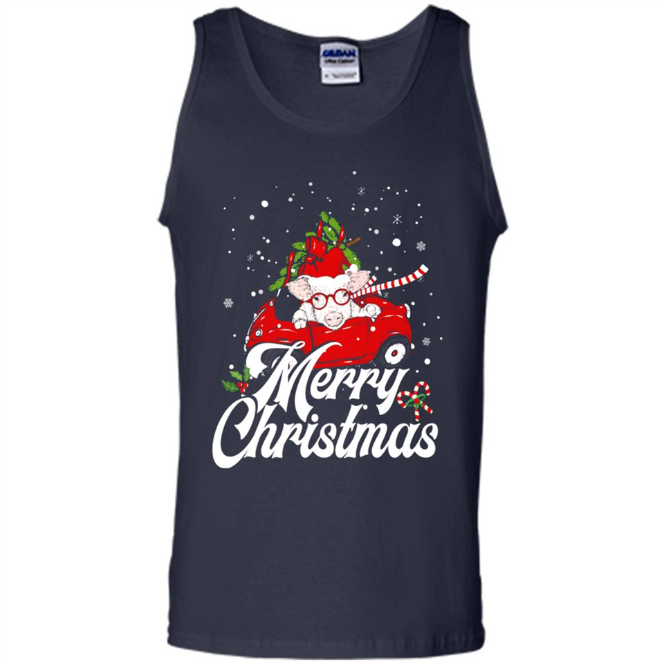 Merry Christmas Pig s - Tank Top