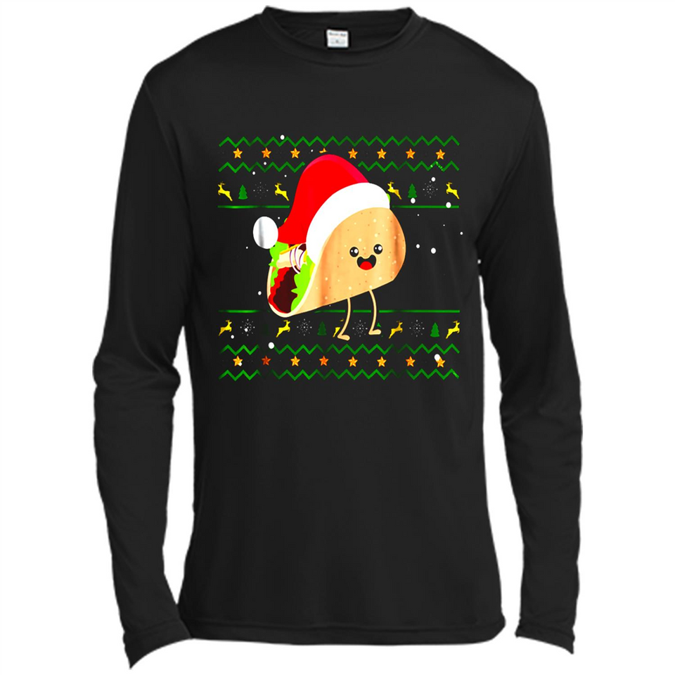 TACO Santa Hat Ugly Christmas shirt Ladies' Boyfriend