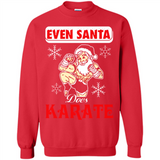 Even Santa Does Karate - Funny Karate - Sweatshirt