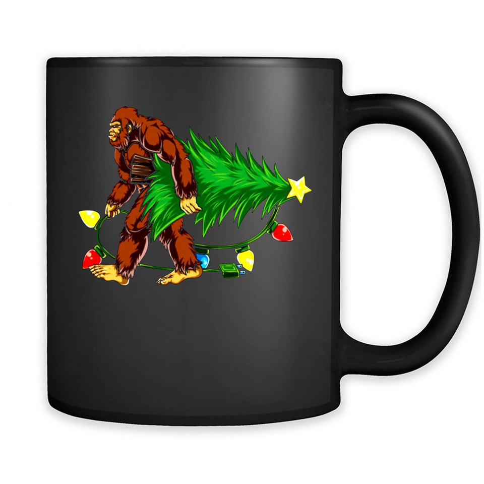 Hugging Christmas Tree Bigfoot PING PONG