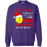 Dear Santa I Really Did Try To Be A Nice Softball Mom T-Shirt - Sweatshirt
