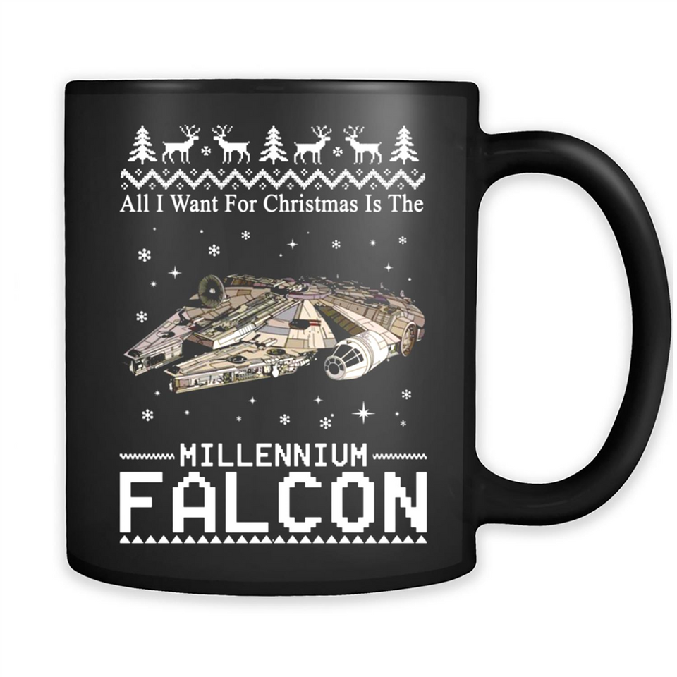 All I Want For Christmas Is The Millennium Falcon ugly PINGPONG
