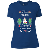 This Singer Loves Christmas Tree Shirt with Snowman