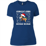Amazing Dominick The Christmas Donkey-Italian Christmas Donkey - Ladies' Boyfriend T-Shirt