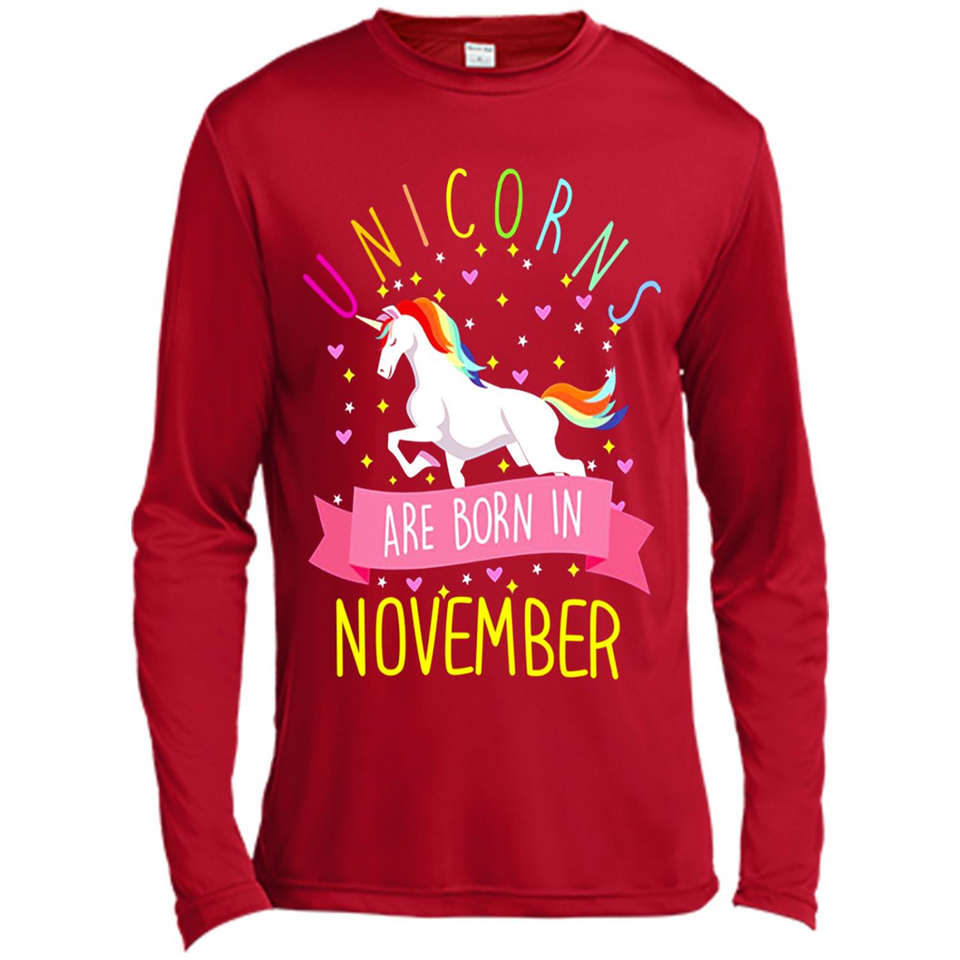 Unicorns Are Born In November T Shirt Hoodie Sweater
