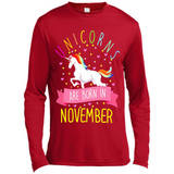 Unicorns Are Born In November T Shirt Hoodie Sweater