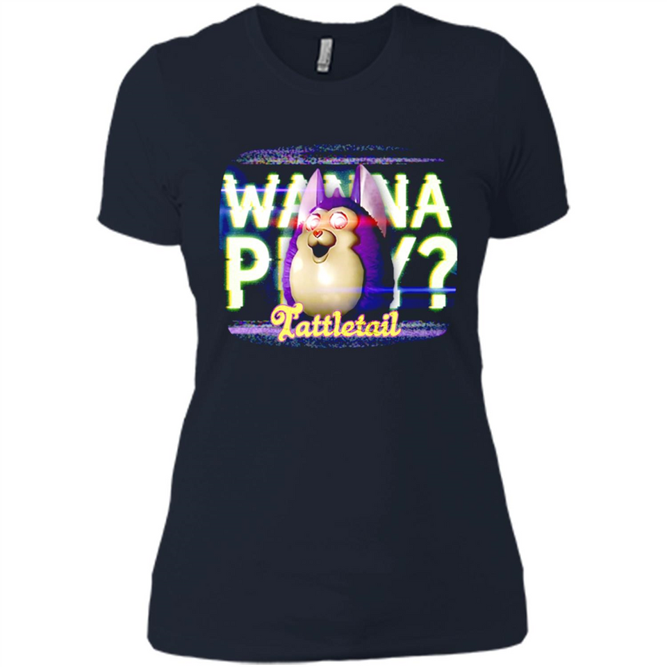 Wanna Play Tattletail - Ladies' Boyfriend T-Shirt
