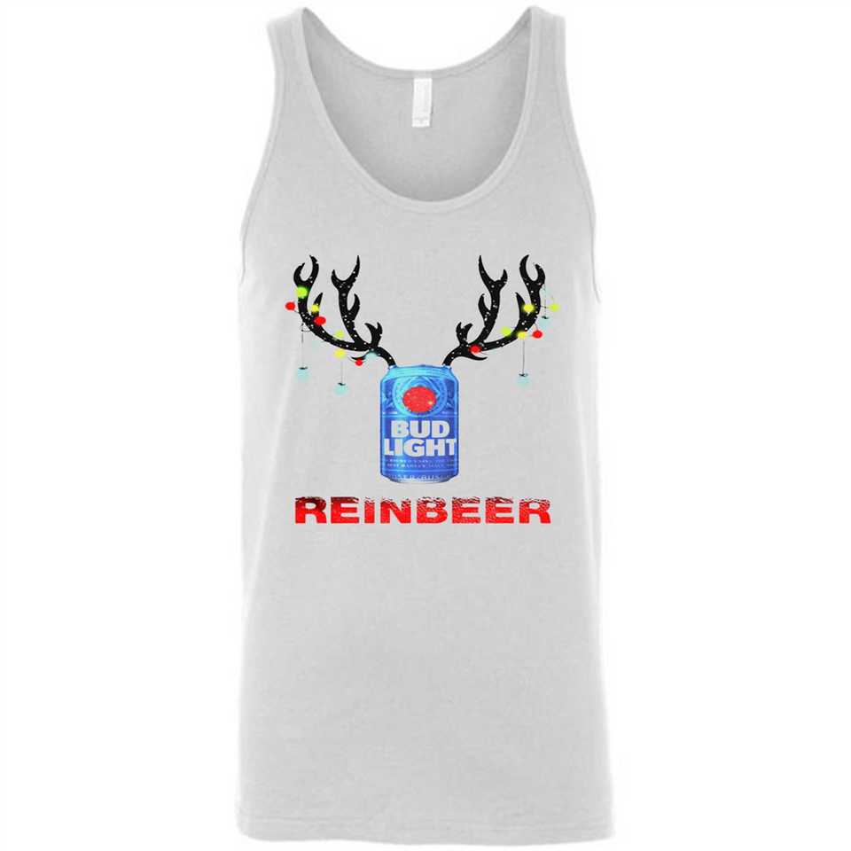 Bud light reinbeer Christmas - Canvas Unisex Tank