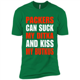 Packers can suck my Ditka and kiss my Butkus PINGPONG - Premium Short Sleeve T-Shirt