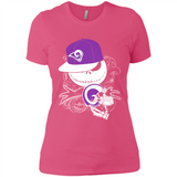 Jack Skellington The Nightmare Before Christmas-Rams Football - Ladies' Boyfriend T-Shirt