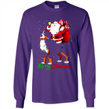 Merry Christmas Santa Claus With Big Dog sweater PINGPONG