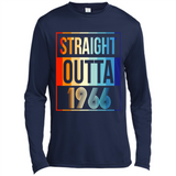 Retro Straight Outta 1966 52 Years Old - Canvas Long Sleeve T-Shirt