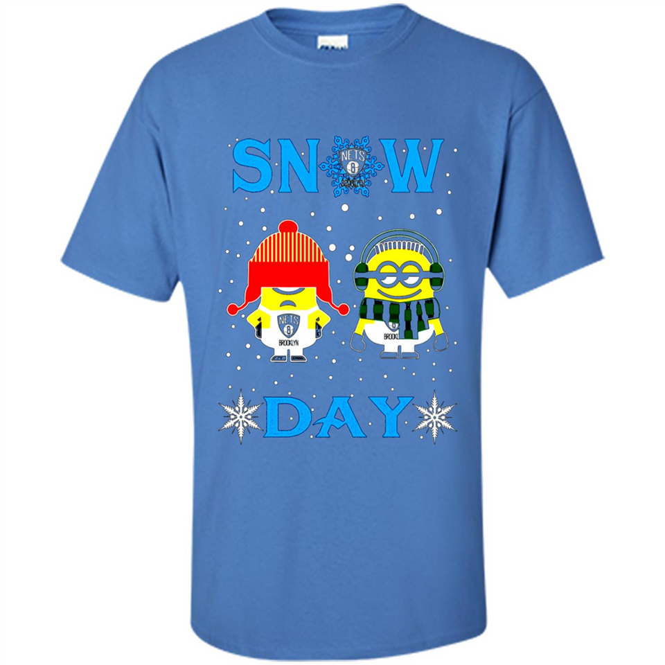 Snow Day Shirt For Brooklyn Nets Vs Minion Fans pingpong