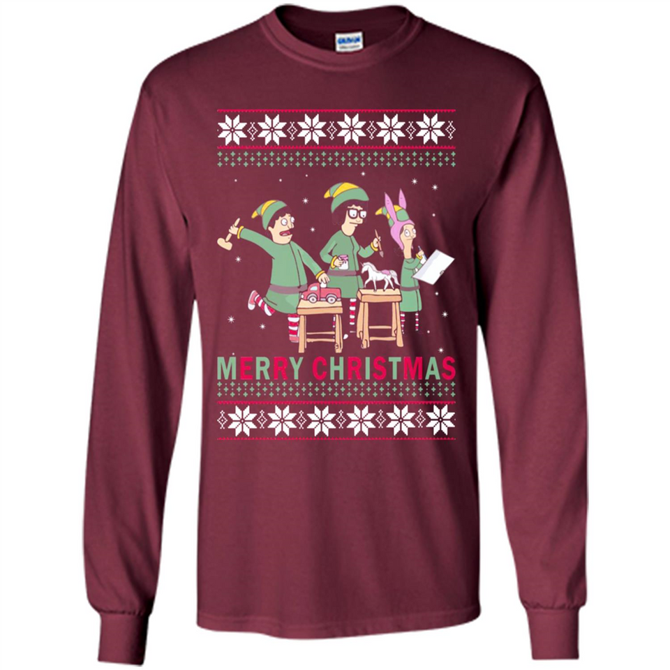 Bob’s burgers Elf Merry Christmas - Long Sleeve T-Shirt