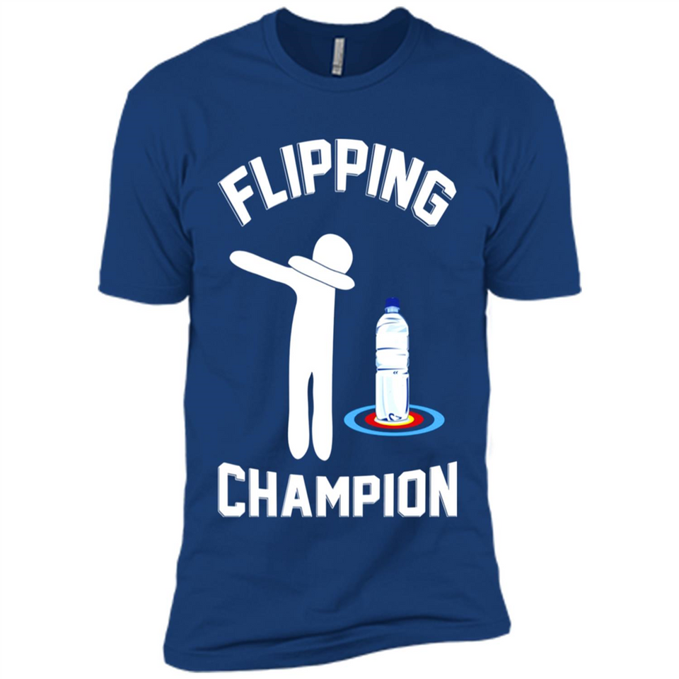 Water Bottle Flipping Tshirt Dabbing Flipping Champion - Premium Short Sleeve T-Shirt