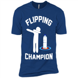 Water Bottle Flipping Tshirt Dabbing Flipping Champion - Premium Short Sleeve T-Shirt