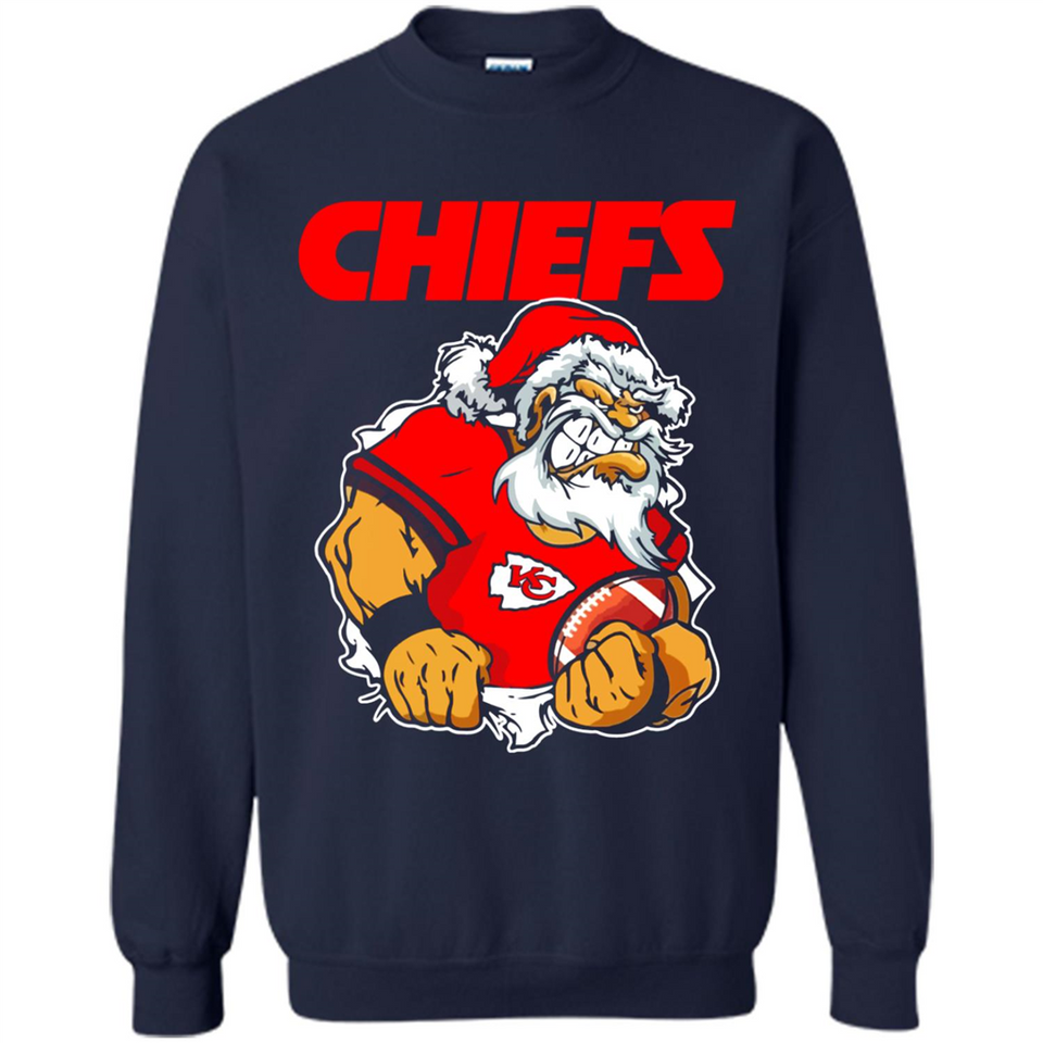 Grumpy Santa Claus Kansas City Chiefs Football Team PINGPONG