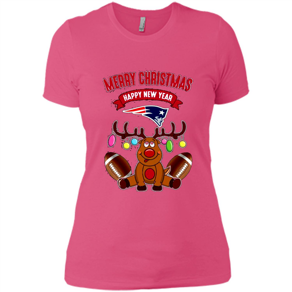 New England Patriots NFL Reindeer Funny Merry Christmas And Happy New Year