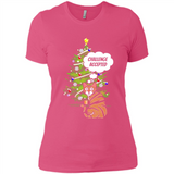 Christmas Tree Cat Long Sleeve Christmas Shirt for Cat Lover - Ladies' Boyfriend T-Shirt