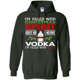 Christmas Gift Shirt Christmas Spirit Vodka Santa - Hoodie