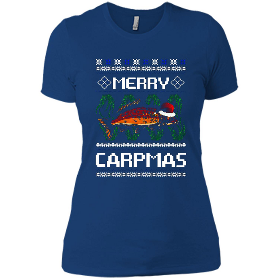 Santa Claus Carpmas Merry Carpmas Christmas Sweater PINGPONG - Ladies' Boyfriend T-Shirt