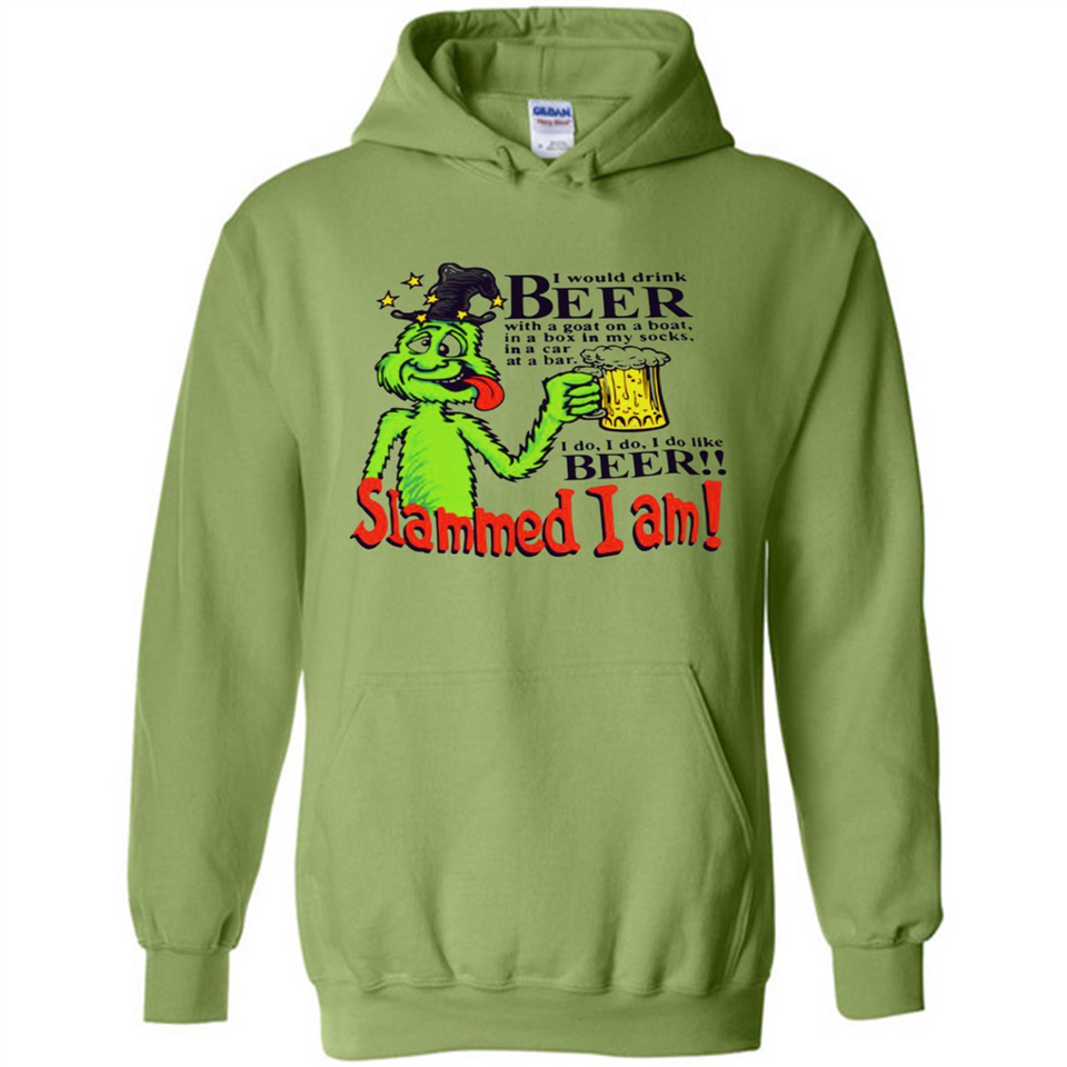 Slammed I Am I Would Drink Beer With A Goat On A Boat Shirt - Hoodie