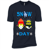 Snow Day Shirt For Los Angeles Dodgers Vs Minion Fans pingpong