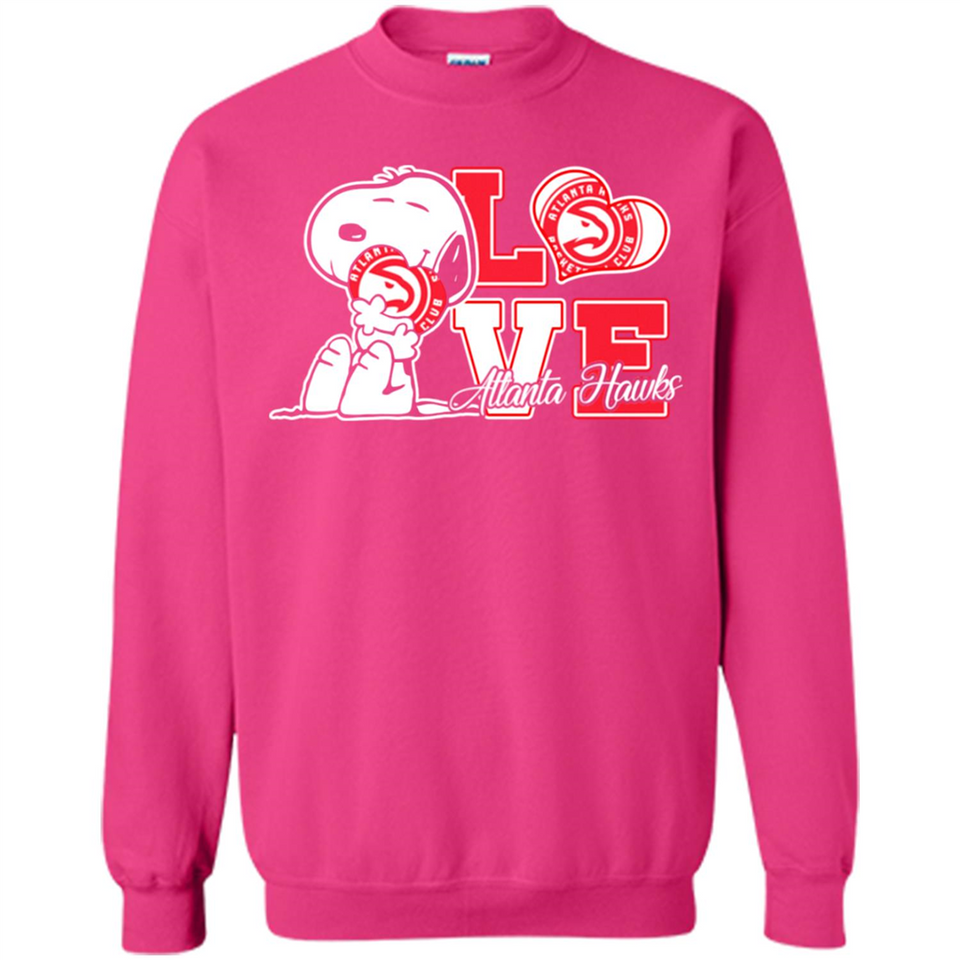 Snoopy loves NBA Atlanta Hawks - Sweatshirt