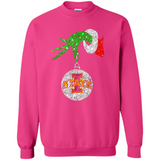 Amazing Iowa State Cyclones Glitter Grinch Monogram Ornament Christmas Gift - Sweatshirt