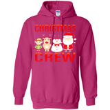 CHRISTMAS CREW Shirt X-mas Santa Snowman Reindeer Elf - Hoodie