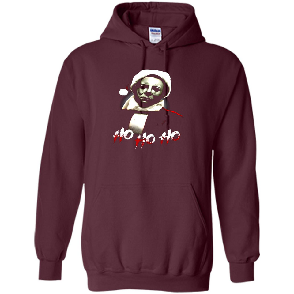 Santa Michael Myers Ho Ho Ho Merry Christmas Sweatshirt - Hoodie