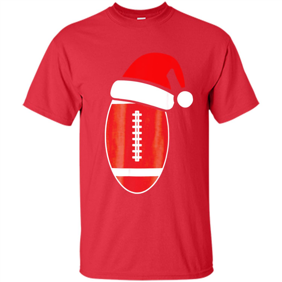 Christmas Football Shirt - Football Santa Hat Christmas