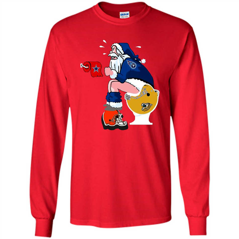 Tennessee Titans Santa Claus Toilet
