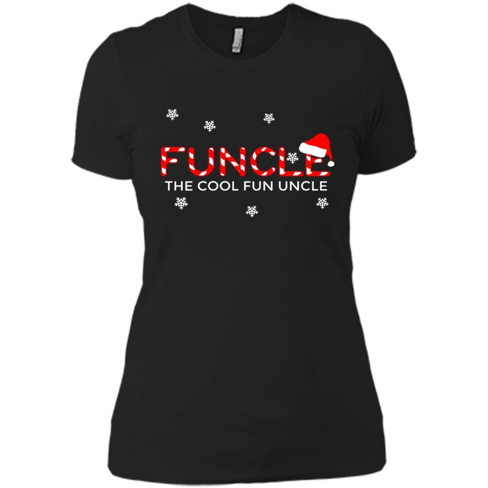 Mens Christmas Funcle The Cool Fun Uncle Definition Xmas - Ladies' Boyfriend T-Shirt