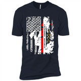 Paradise California Firefighter Thin Red Line Funds Youth T-Shirt PINGPONG - Premium Short Sleeve T-Shirt