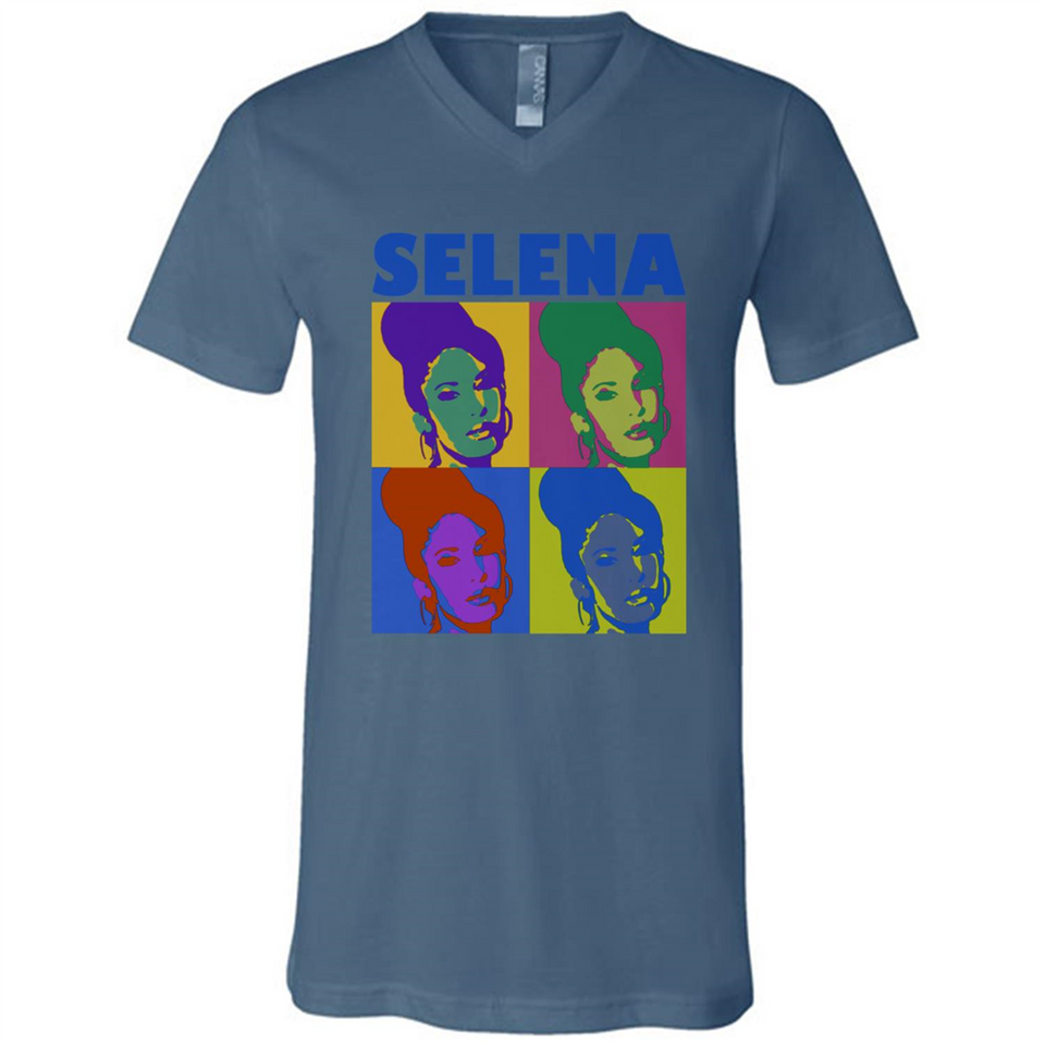 Selena Gomez Light Color - Canvas Unisex V-Neck