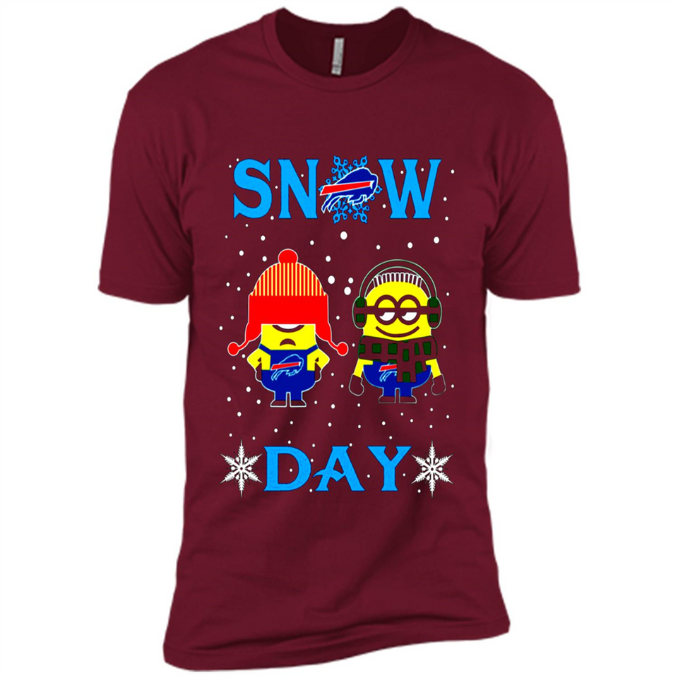 Snow Day Shirt For Buffalo Bills Vs Minion Fans pingpong