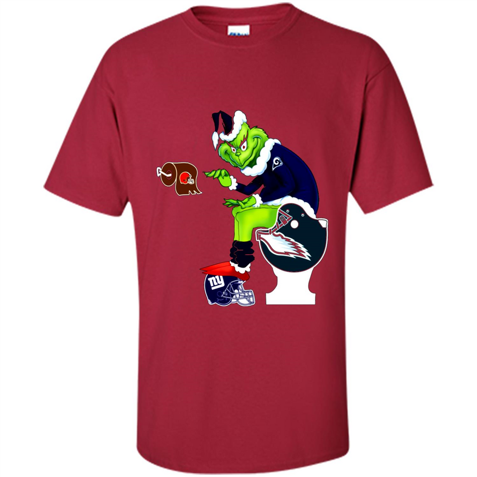 Los Angeles Rams Toilet Grinch Santa Claus Football Fan PINGPONG