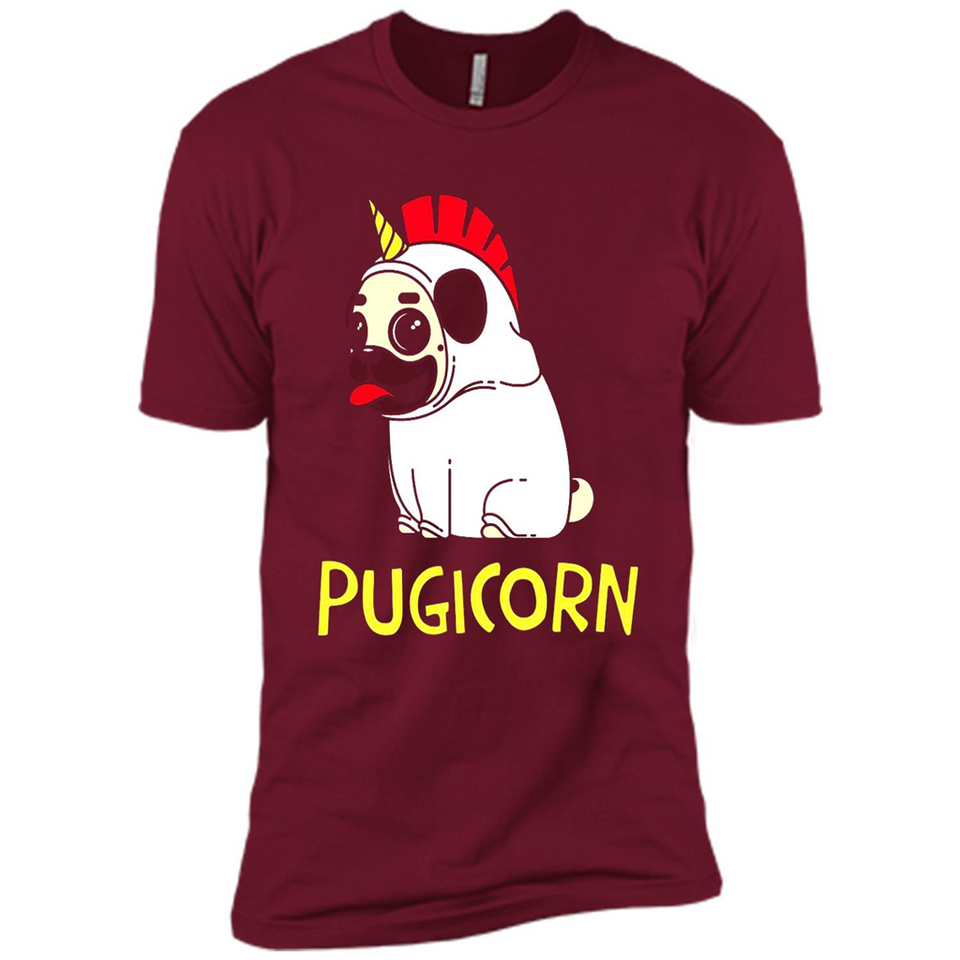 Pugicorn Pug Unicorn Funny Shirt PINGPONG - Premium Short Sleeve T-Shirt