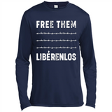 Peaceful Communities- Free Them Liberenlos Shirt PINGPONG - Canvas Long Sleeve T-Shirt