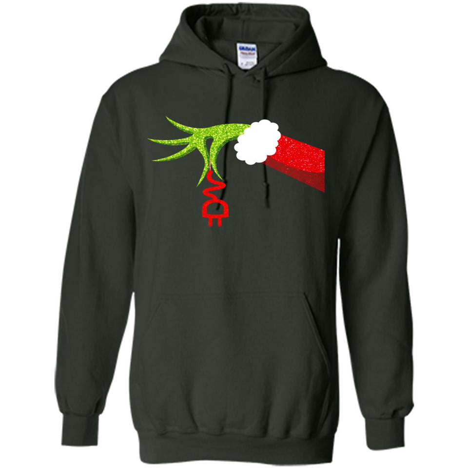 Funny Grinch Hand Holding Electrician Ornament Christmas PING PONG
