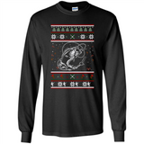 Christmas Ugly Sweater Fishing Ugly Christmas Sweater - Long Sleeve T-Shirt
