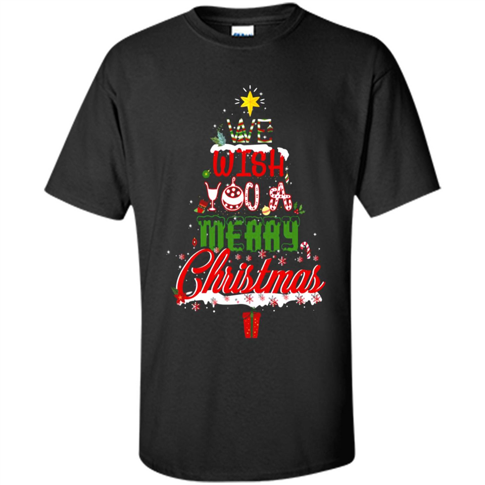 We Wish You A Merry Christmas Funny Pine Gift Sleeve - Shirt