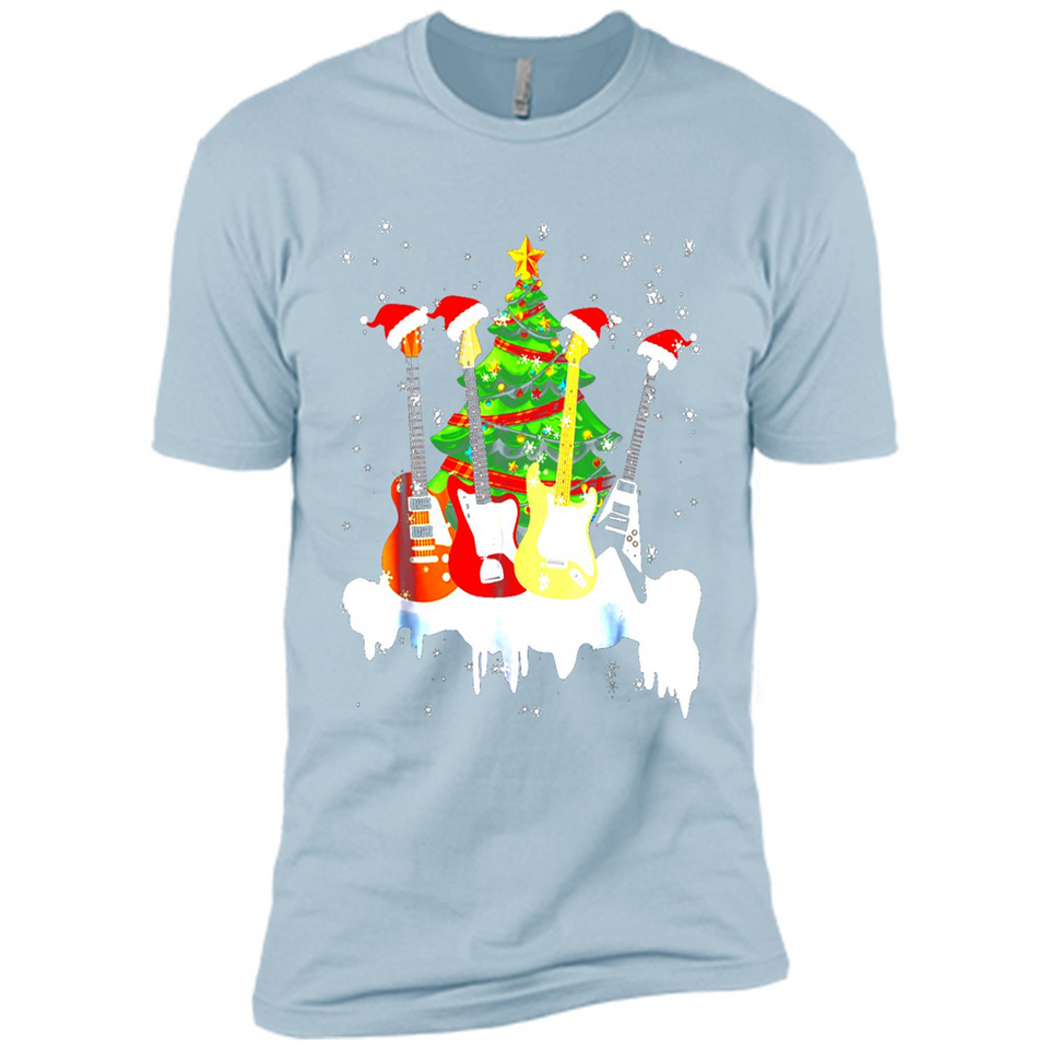 Santa Hat Electric Guitar Classical Guitar Christmas shirt Ladies' Boyfriend
