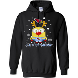 Minion Arizona Cardinals Ugly Christmas Sweater Let it Snow - Hoodie