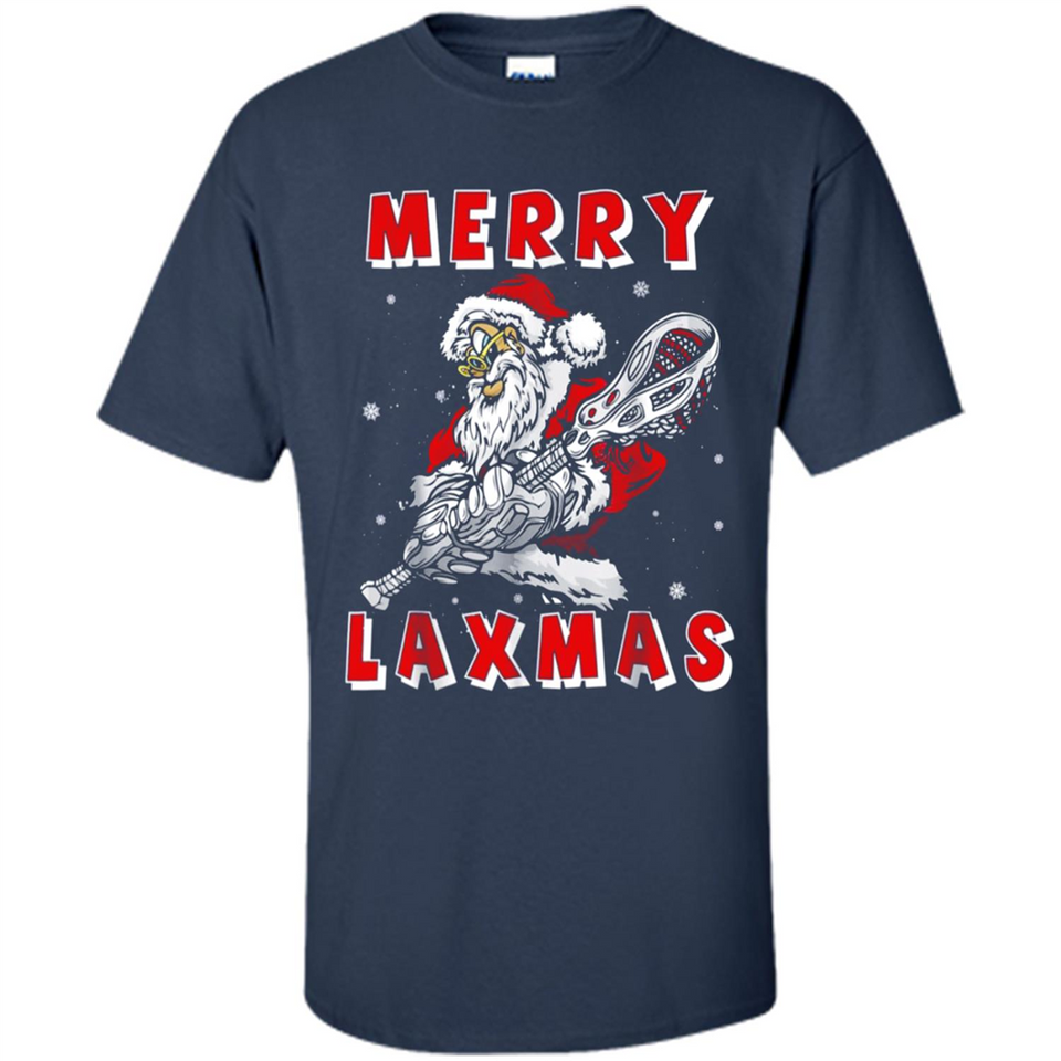 Lacrosse Merry Laxmas Santa - Shirt