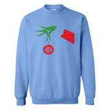 Funny Grinch Hand holding Firefighter ornament Christmas Sporty T-Shirt - Sweatshirt