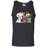 Snoopy loves NBA Boston Celtics - Tank Top