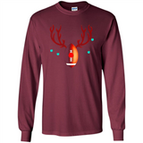 Football Christmas Shirt Reindeer Christmas Football Funny - Long Sleeve T-Shirt