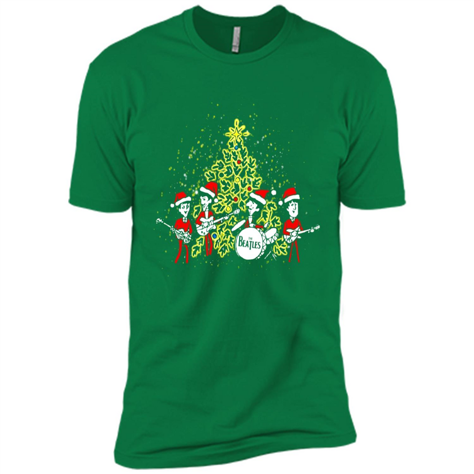 The Beatles chibi Christmas - Premium Short Sleeve T-Shirt
